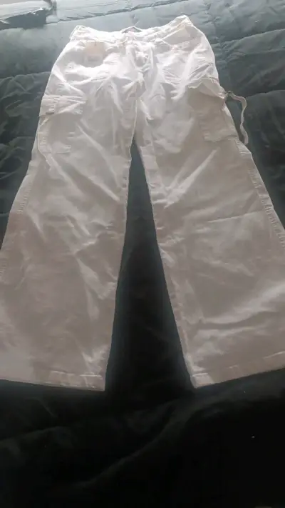 Pantalones cargo blancos Dirty Jeans modelo JE3278BL - miniatura 4