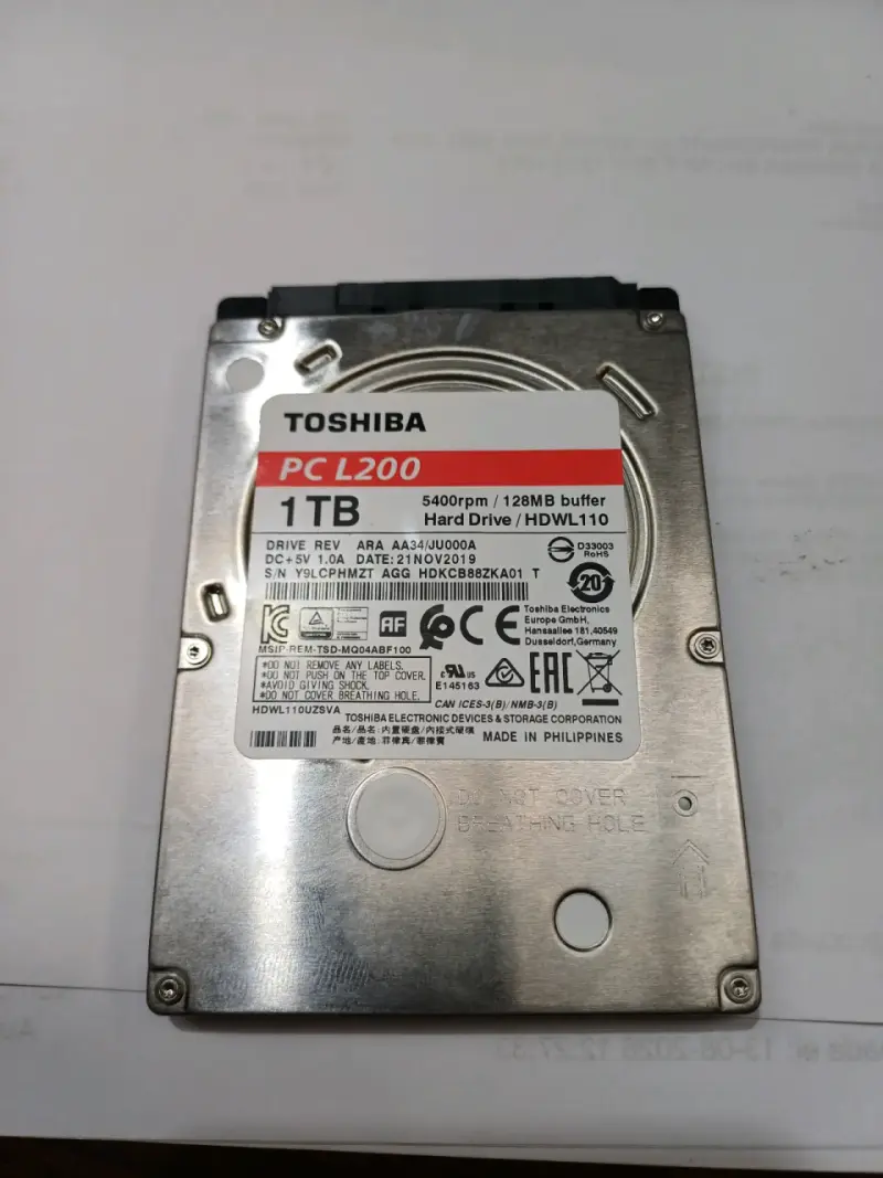Disco Duro Interno Toshiba 1TB PC L200 - 1