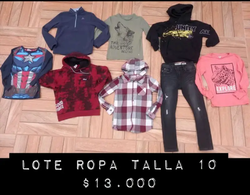 Lote de ropa infantil talla 10 variada