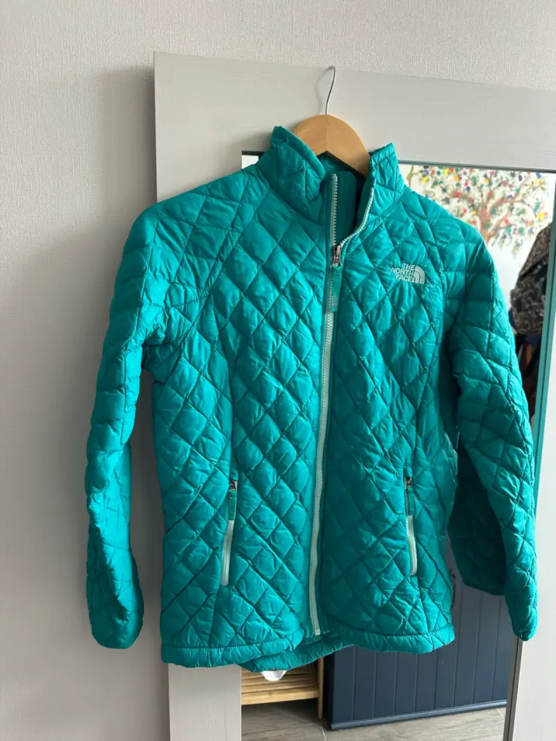 Chaqueta acolchada turquesa The North Face para mujer - 1