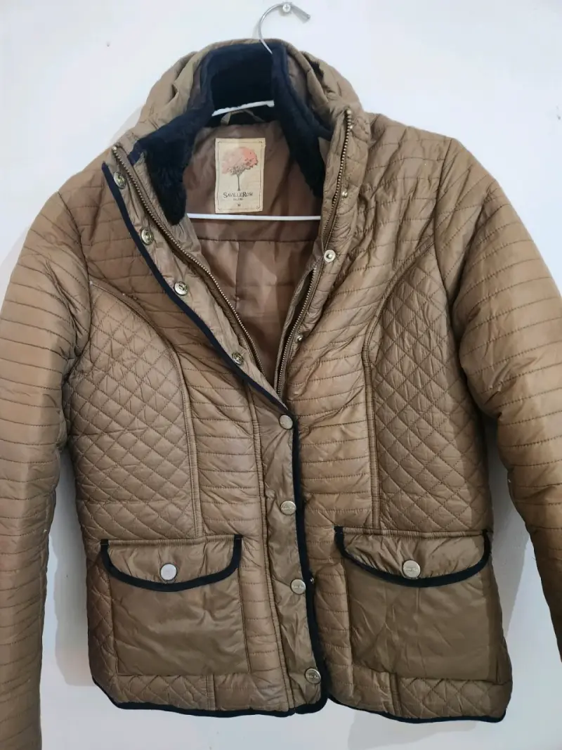 Chaqueta acolchada marrón Savile Row para hombre - 1