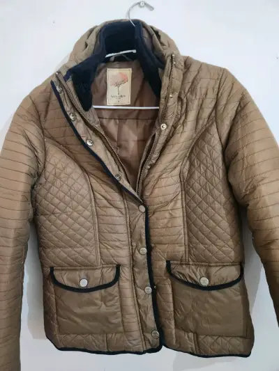 Chaqueta acolchada marrón Savile Row para hombre - miniatura 1