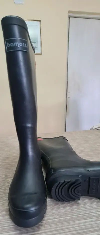 Botas de lluvia Bamers negra con detalles rojos - miniatura 5