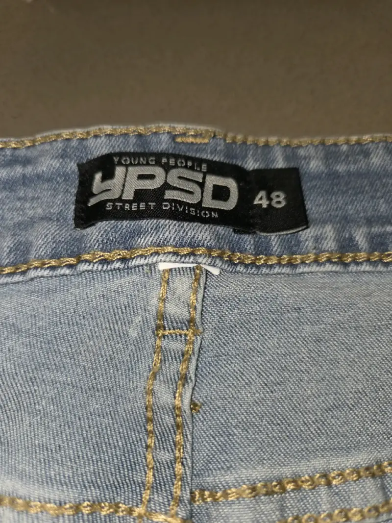 Jeans mezclilla azul claro diseño desgastado - 2