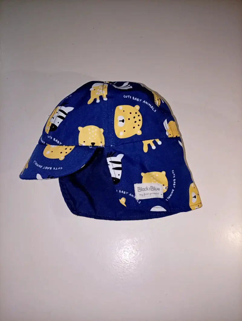 Gorro infantil estampado black and blue