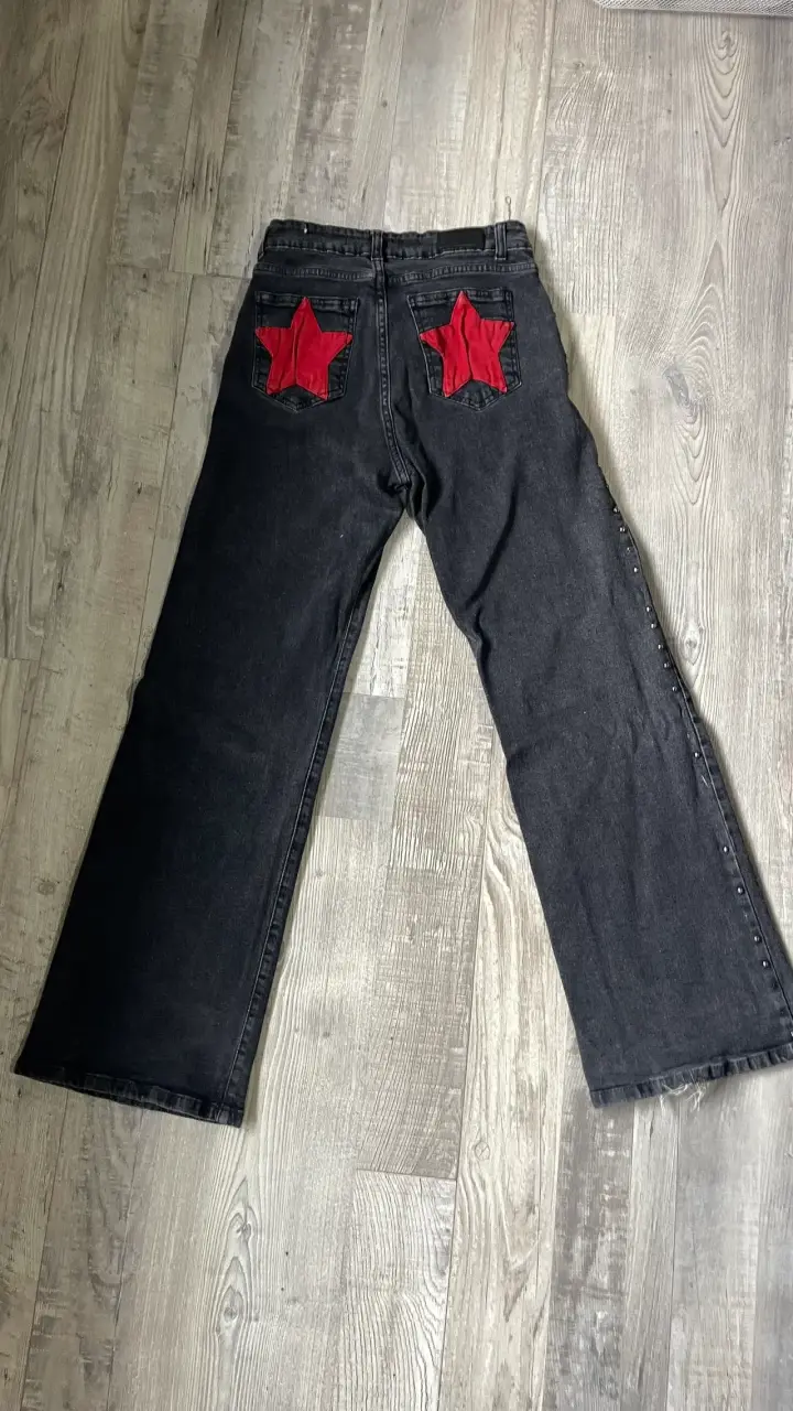 Jeans Raindoor talla 36 — con estrellas rojas - 2