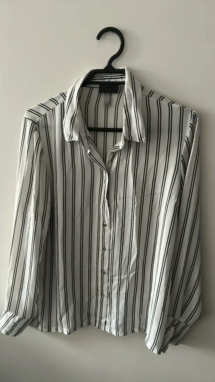 Camisa de rayas blancas y negras para mujer - 5