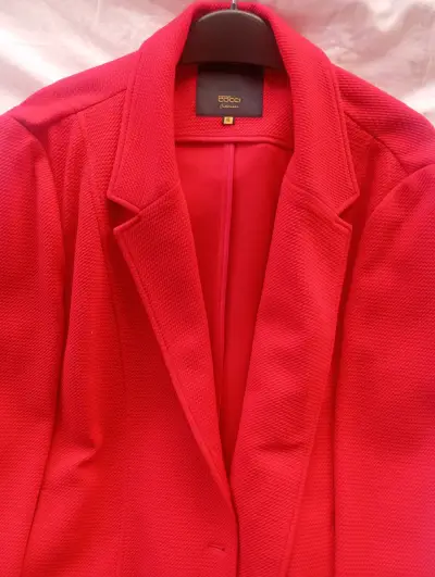 Blazer rojo para mujer talla L - miniatura 2