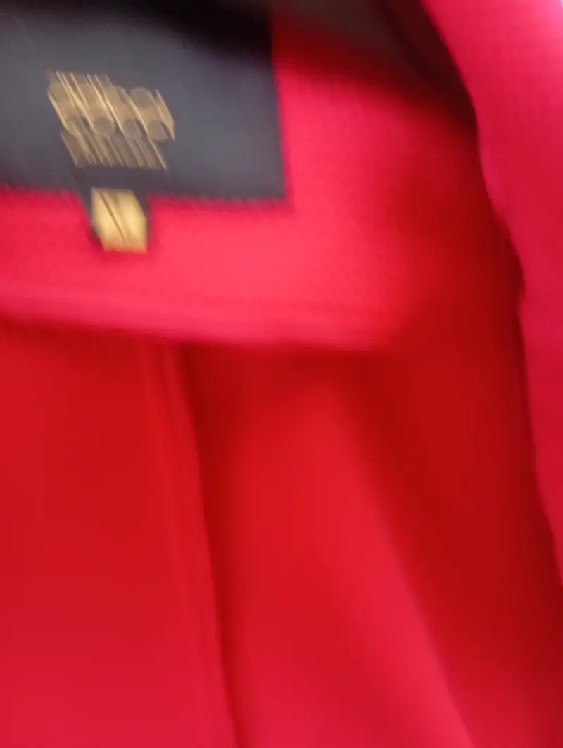 Blazer rojo para mujer talla L - 4
