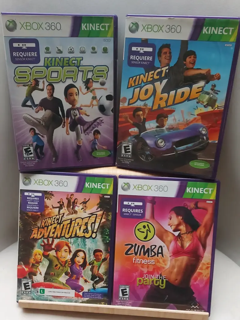 Lote de Juegos Xbox 360 Kinect: Deportes, Aventura y Zumba - 1