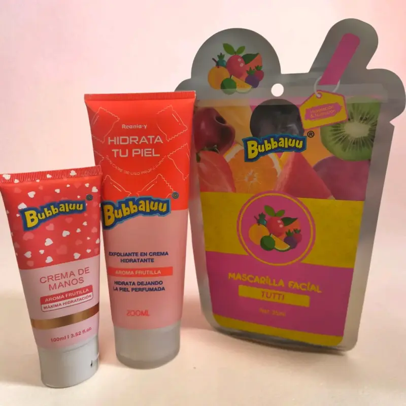 Set de cuidado facial y corporal Bubbaluu