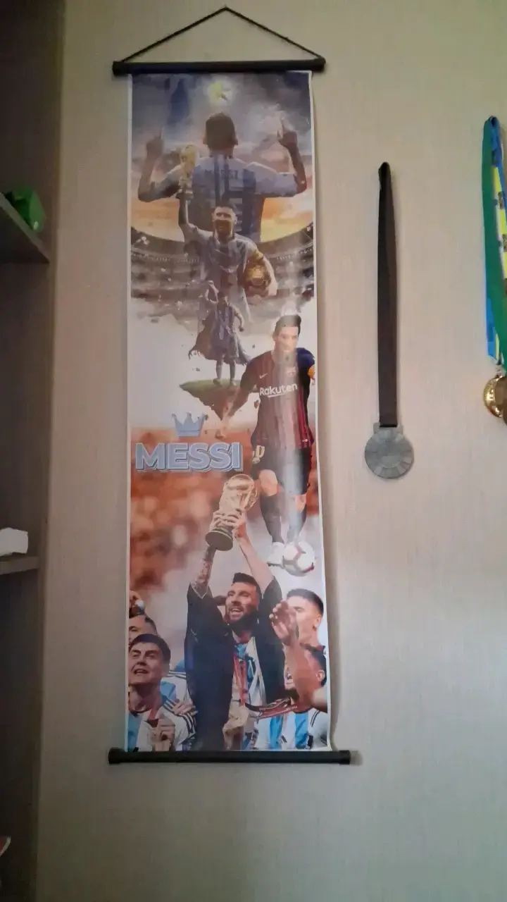 Afiche decorativo de fútbol Messi