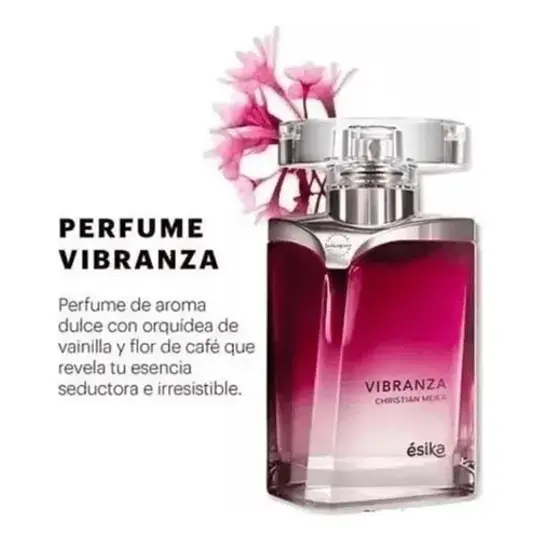 Perfume Vibranza de Ésika con aroma dulce