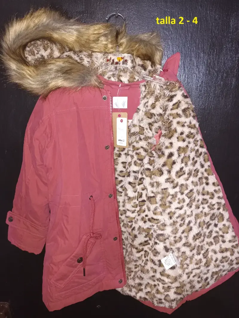 parka niña marca pillin tallas 2-4 - 2