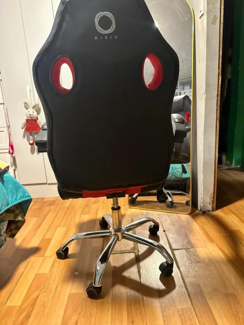 Silla gamer ergonómica negro y rojo - 2