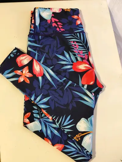 Leggings deportivos con estampado floral - miniatura 1