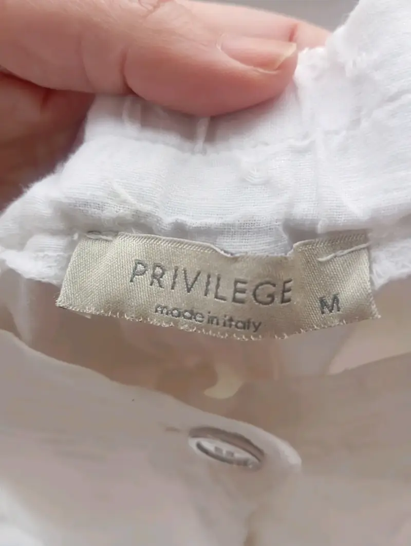 Pantalones blancos Privilege para mujer - 4