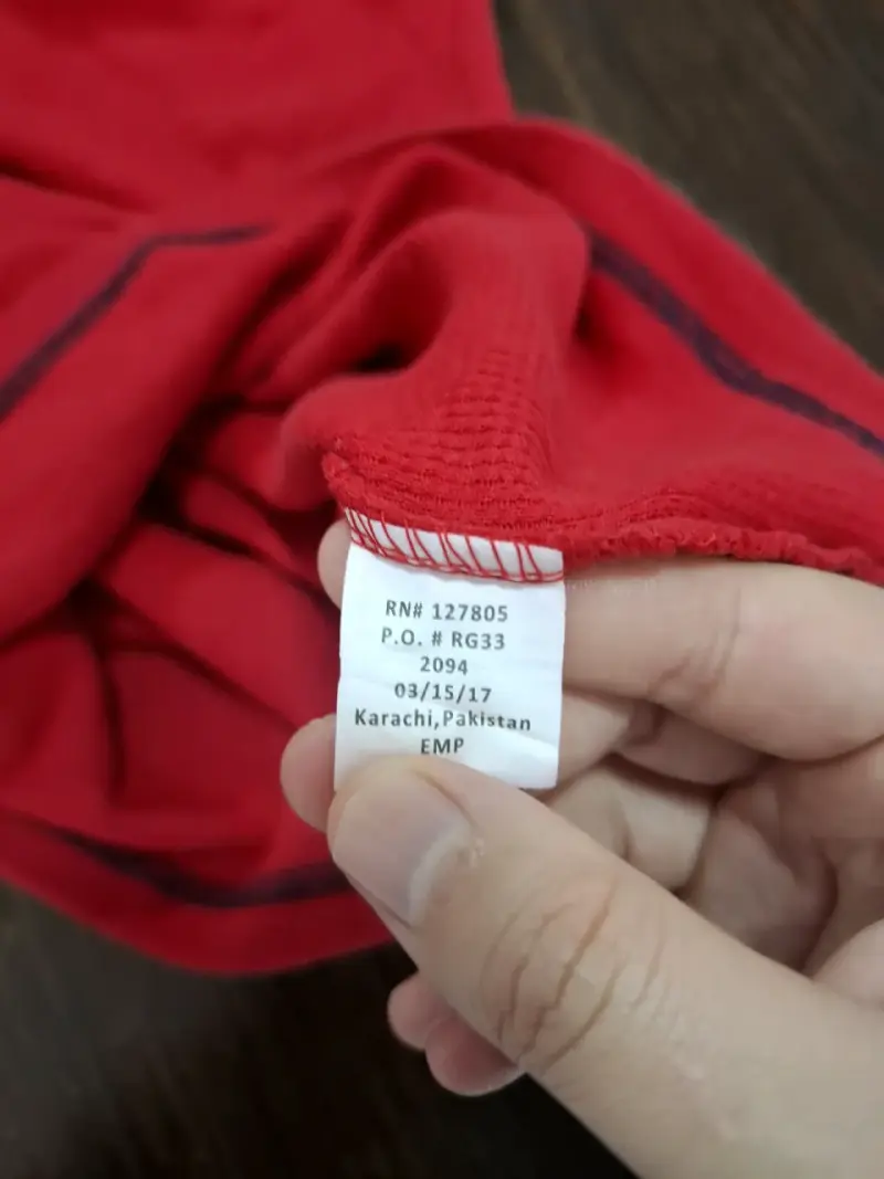 Polera manga larga roja U.S. Polo Assn para niño - 5