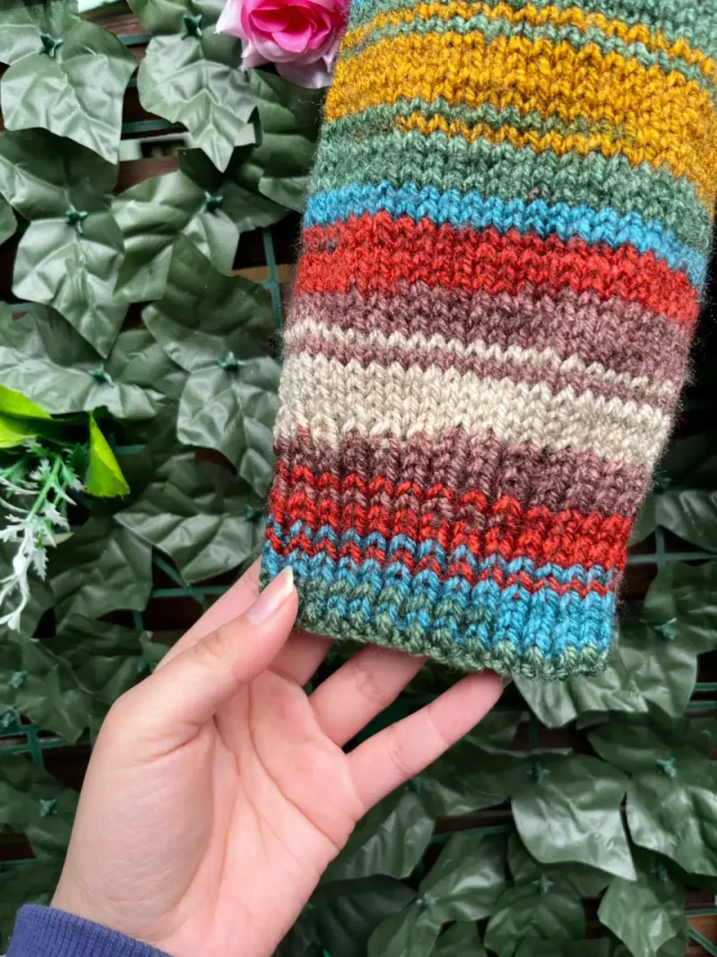 Chaleco de lana multicolor para mujer - 2