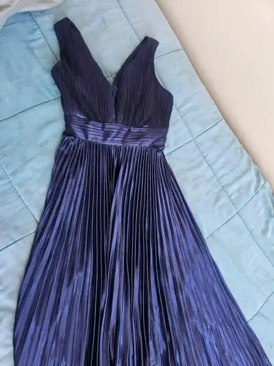 Vestido largo azul - miniatura 2