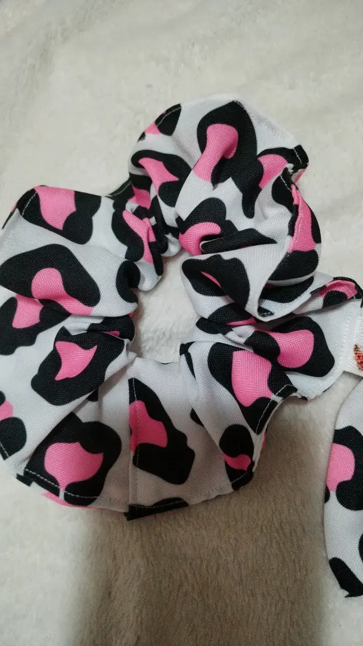 Set de coletero y lazo estampado animal print - 4