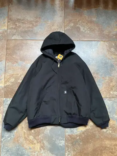 Chaqueta negra con capucha Carhartt - miniatura 1
