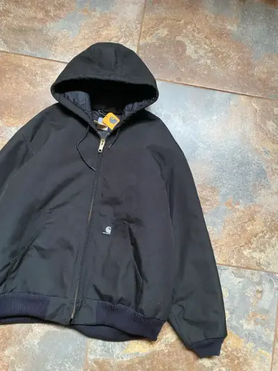 Chaqueta negra con capucha Carhartt - miniatura 2