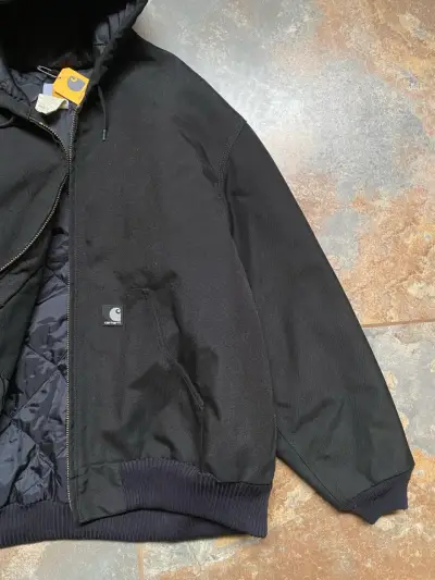 Chaqueta negra con capucha Carhartt - miniatura 4