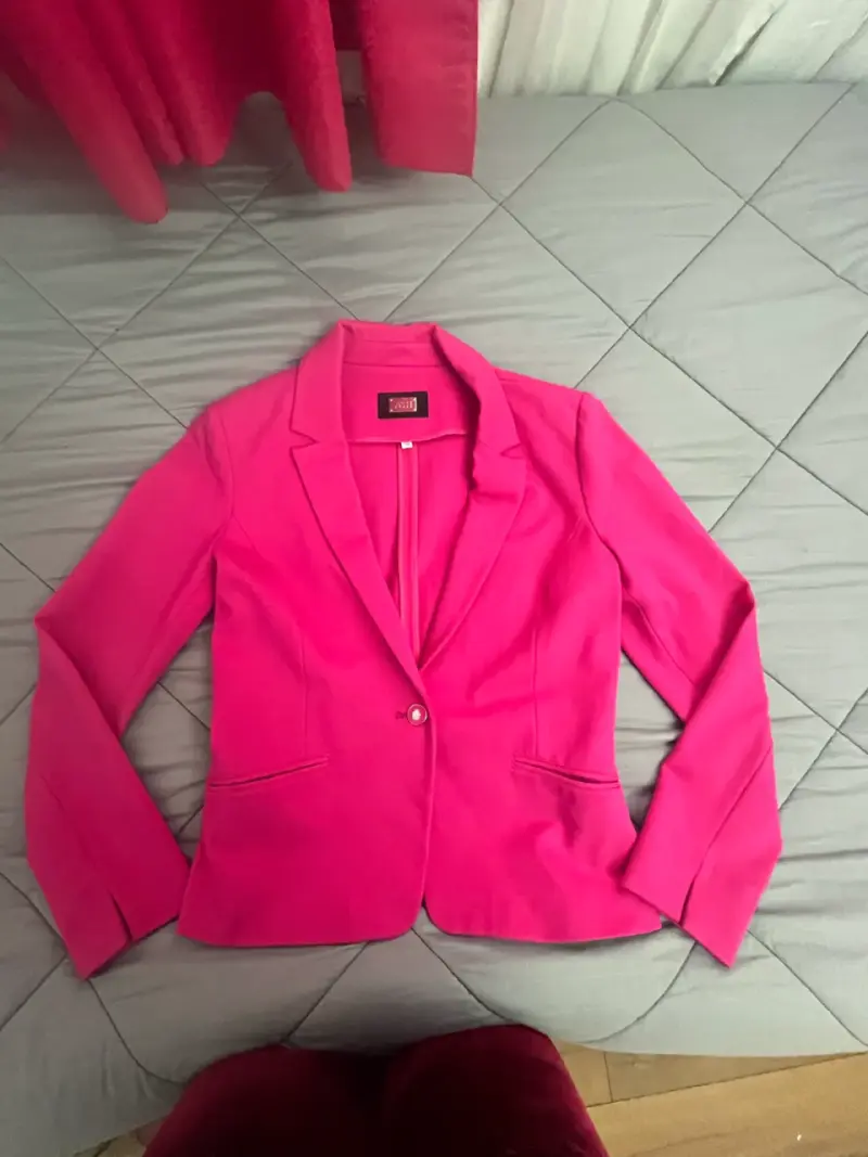 Blazer fucsia para mujer talla 38 - 2