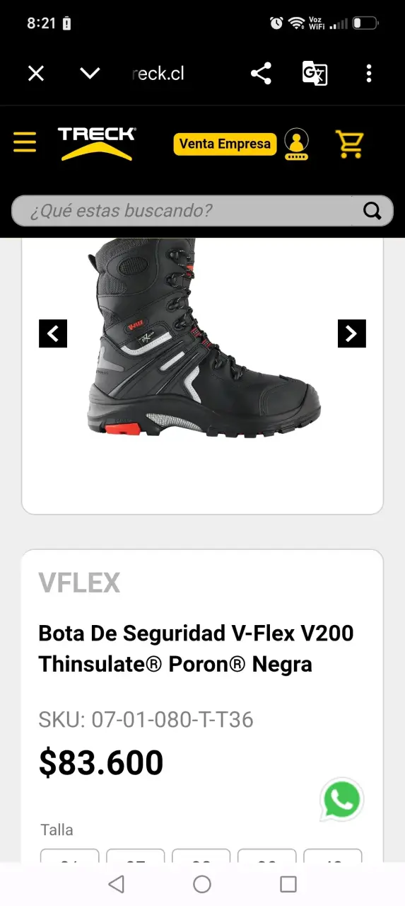 Botas de seguridad V-Flex V200 negras - 2