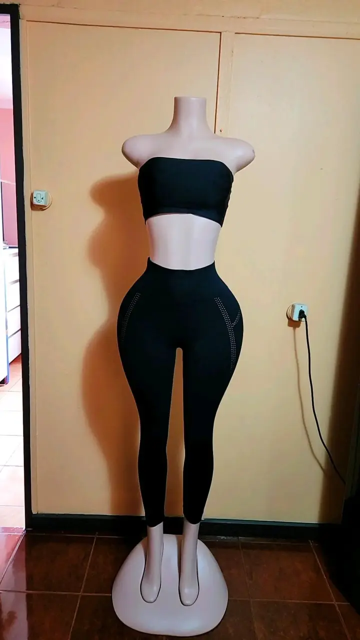 Conjunto Deportivo Mujer Negro Ajustado - 2