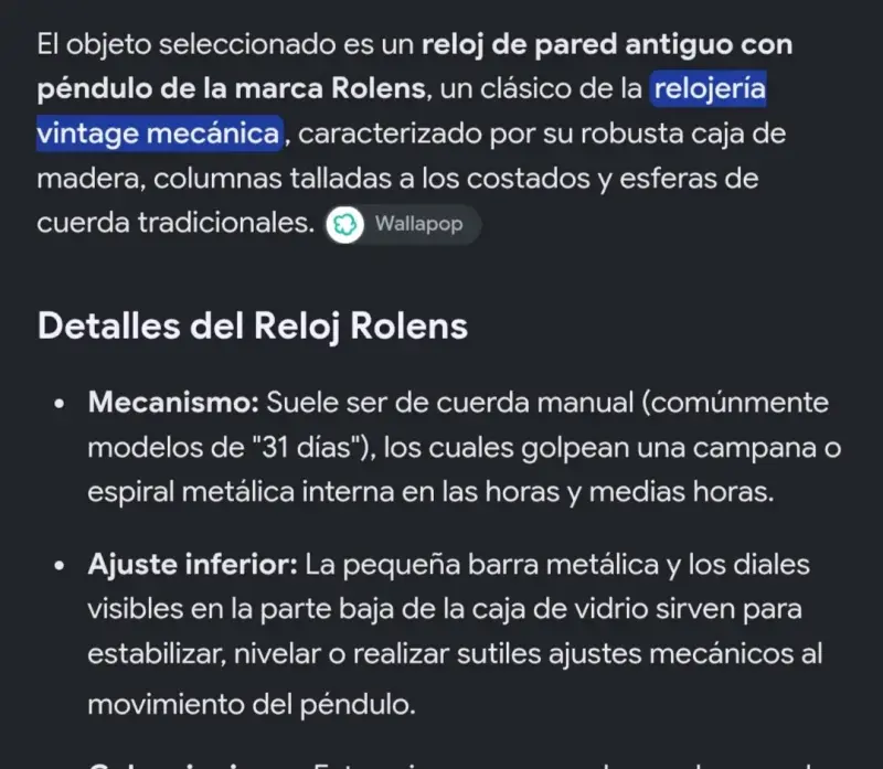 Reloj de Pared Antiguo con Péndulo Rolens - 3