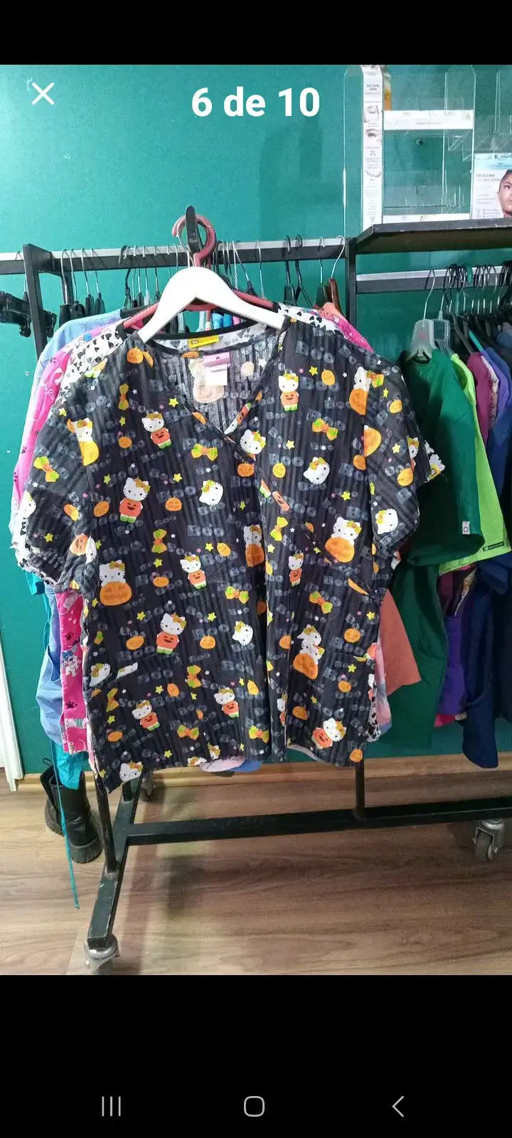 Blusas médicas estampadas para mujer - 2