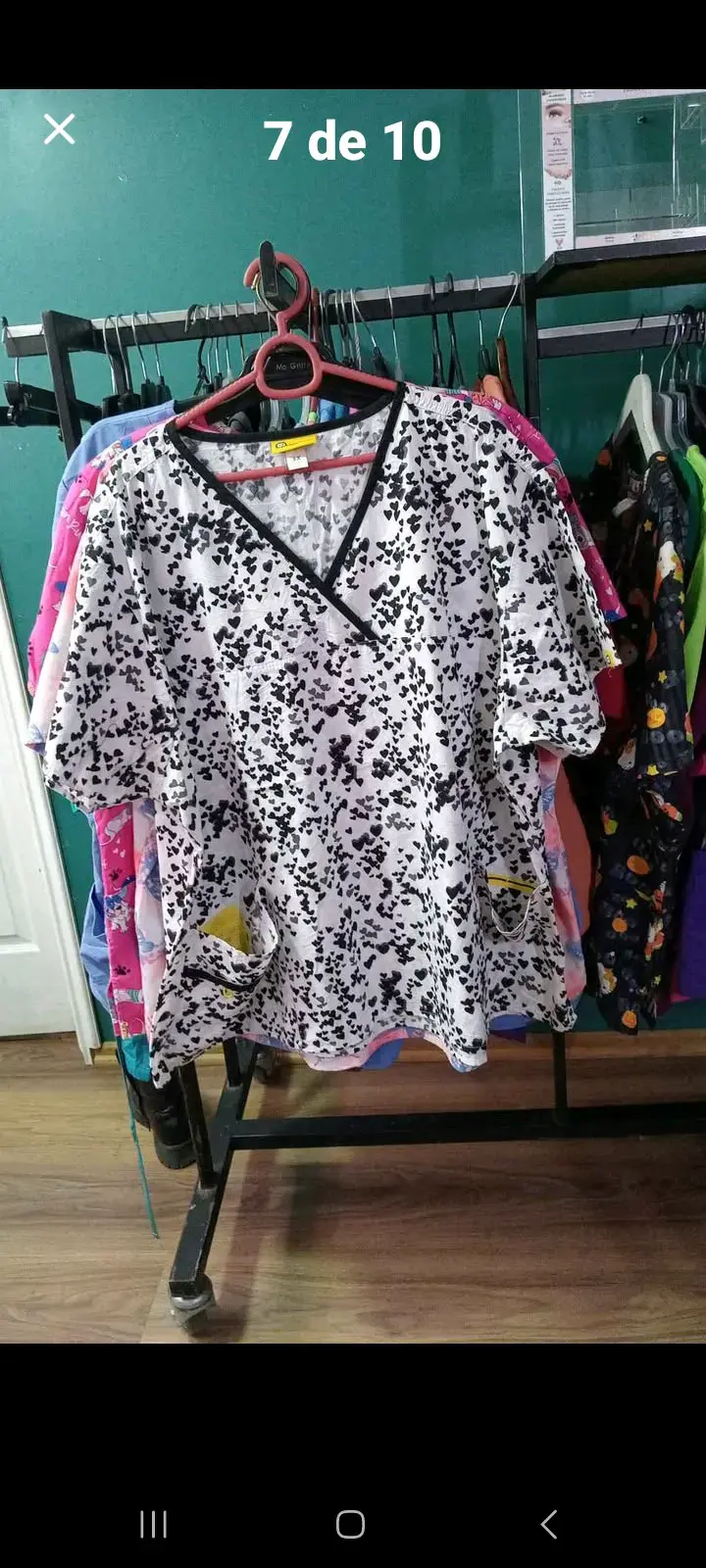 Blusas médicas estampadas para mujer - 3