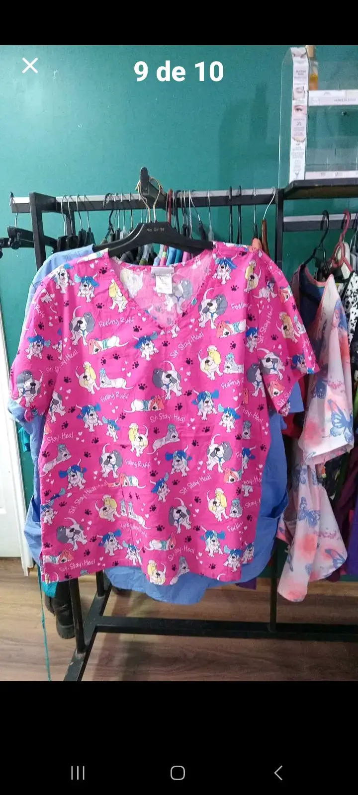 Blusas médicas estampadas para mujer - 4