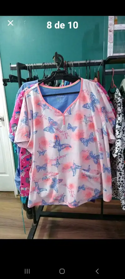 Blusas médicas estampadas para mujer - miniatura 5