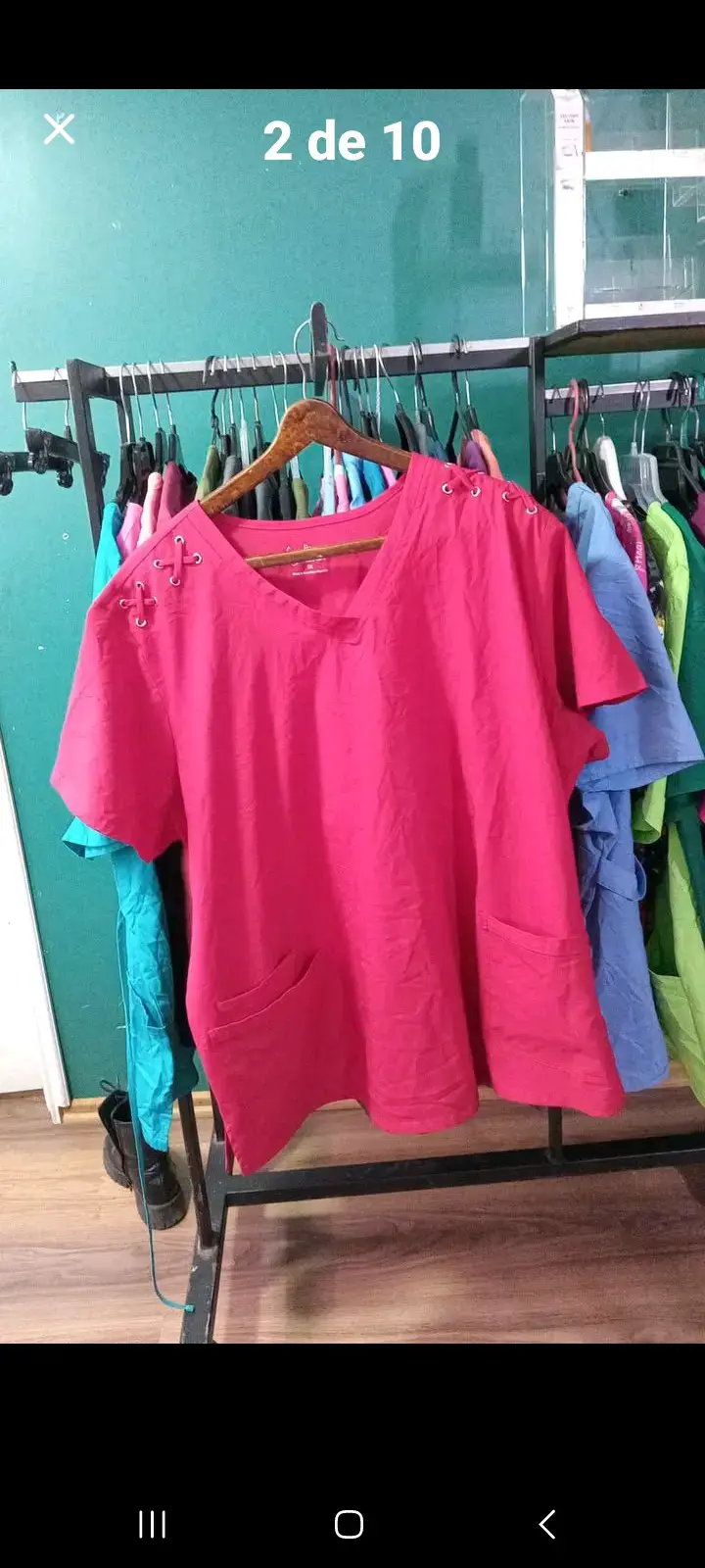 Blusas médicas estampadas para mujer - 6