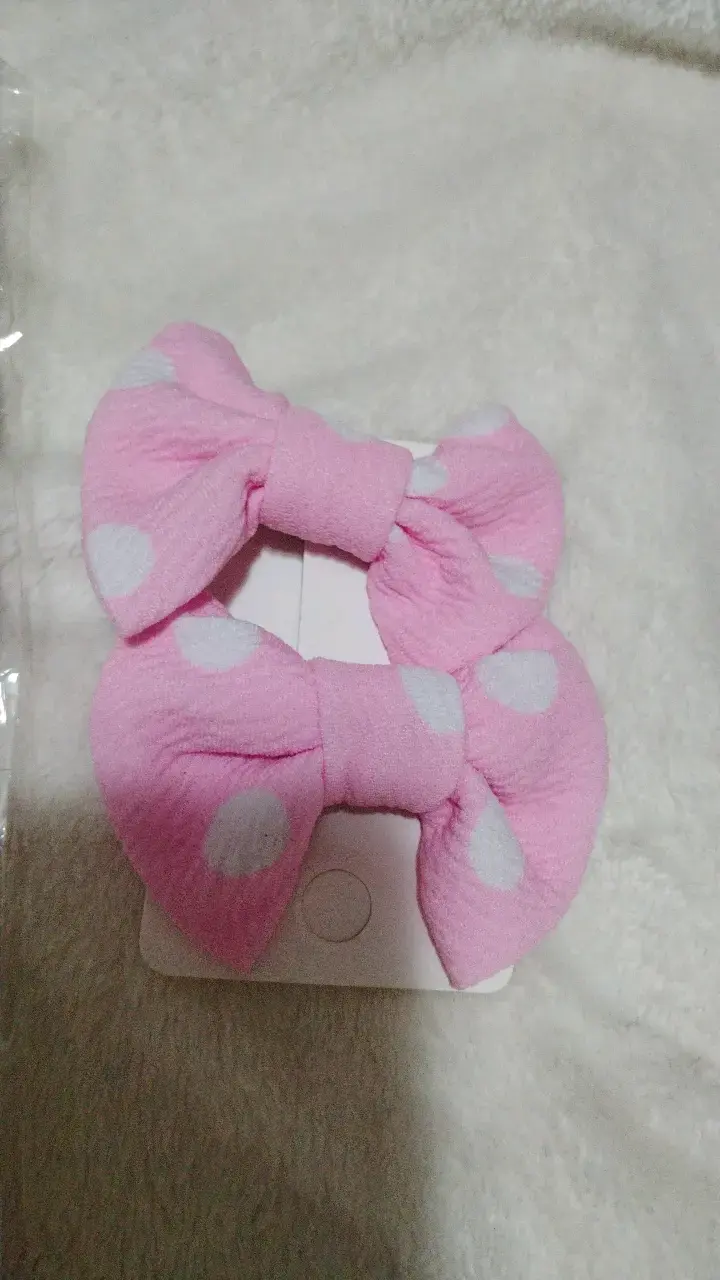 Set de pinches y lazos para niñas con diseño de orejas - 2