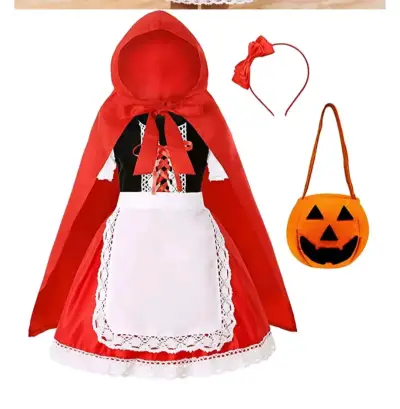 Disfraz de Caperucita Roja para niña con accesorios - miniatura 1
