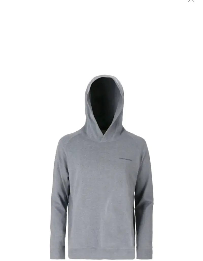 Polerón gris casual outdoor con capucha Doite - 5