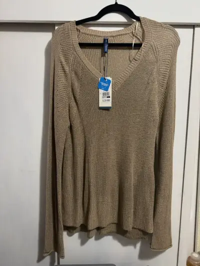 Suéter Beige de Mujer Talla L - miniatura 1