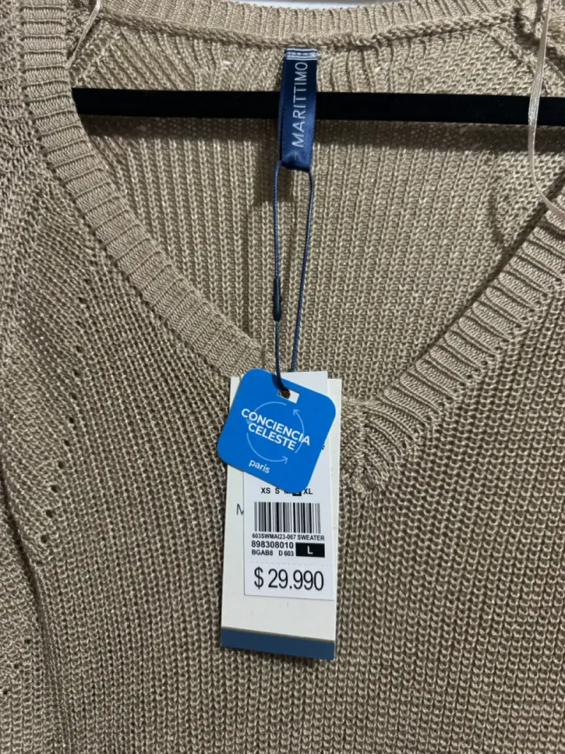 Suéter Beige de Mujer Talla L - 2
