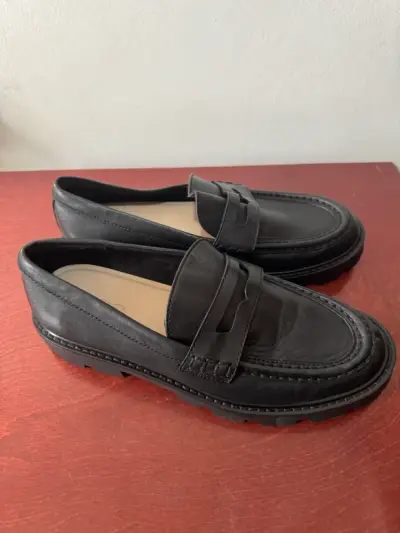 Mocasines de cuero negro Aldo mujer - miniatura 3