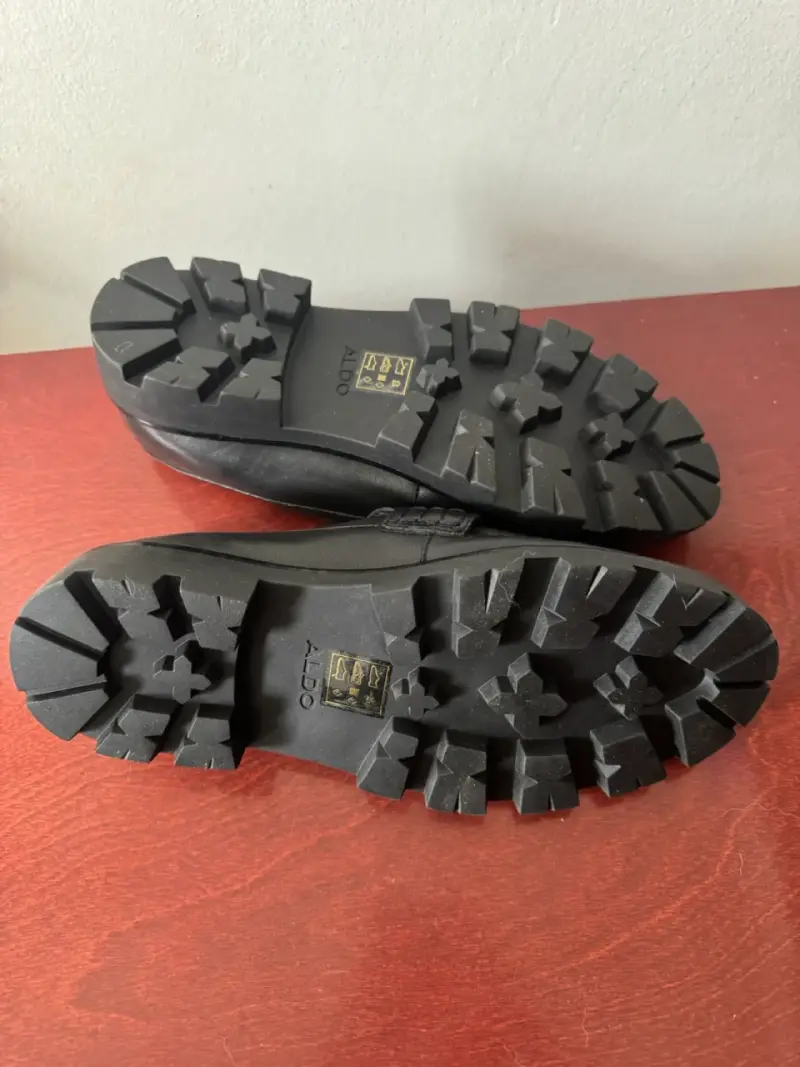 Mocasines de cuero negro Aldo mujer - 4