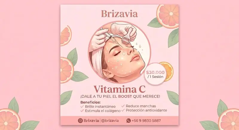 Tratamiento Facial Vitamina C Brizavia