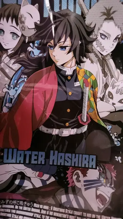Póster anime Water Hashira Demon Slayer - miniatura 2