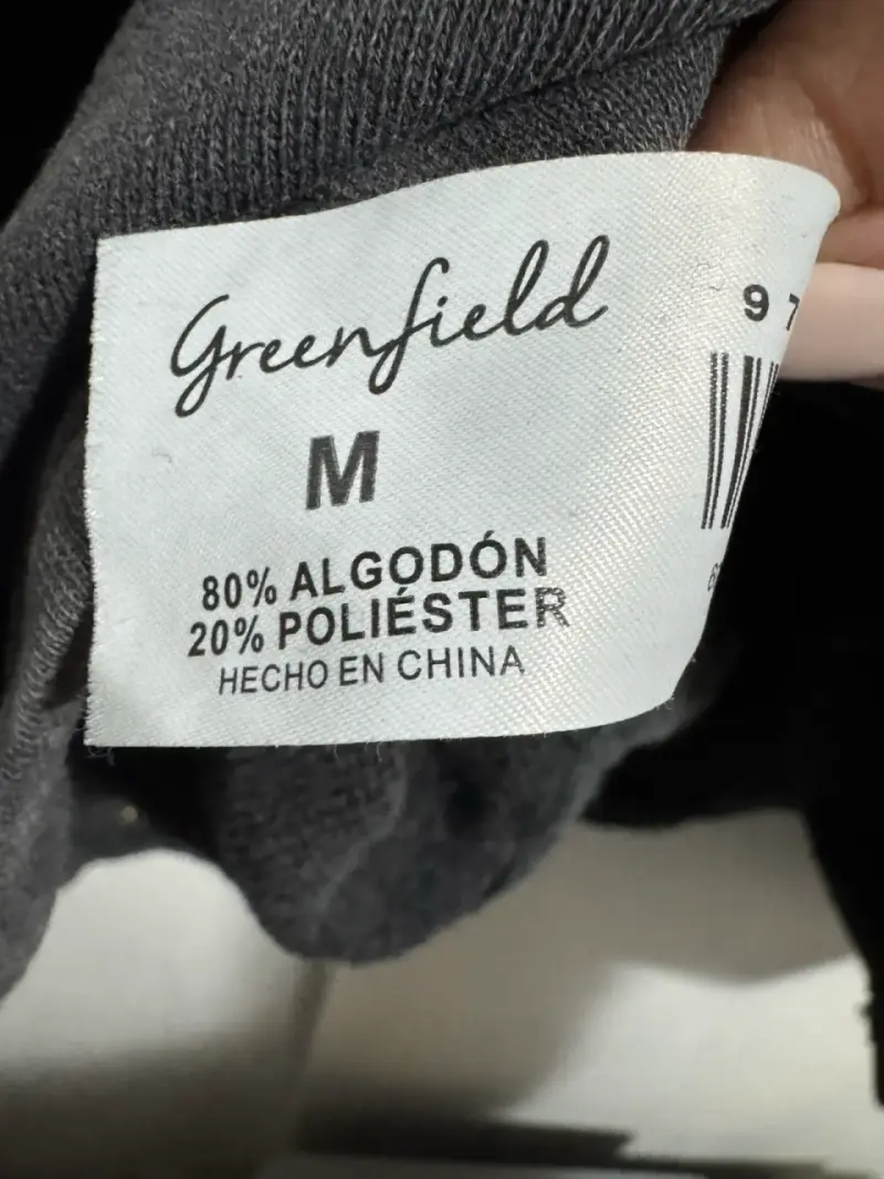 Polerón gris de algodón Greenfield talla M - 3