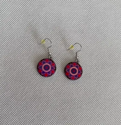 Aros con diseño mandala - miniatura 1