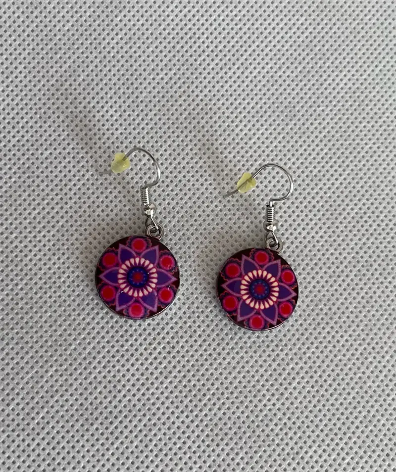 Aros con diseño mandala - 3