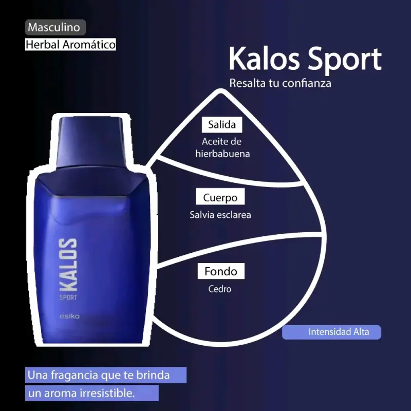 Perfume masculino Kalos Sport de Esika